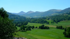 Monts du Cantal depuis Cheylade