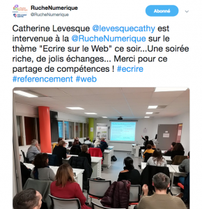 Meet up écriture Web